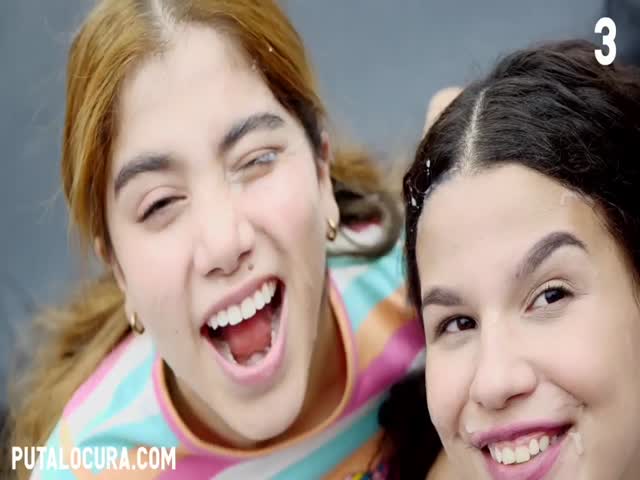 putalocura zafira and marina gold - creampie and swallowing