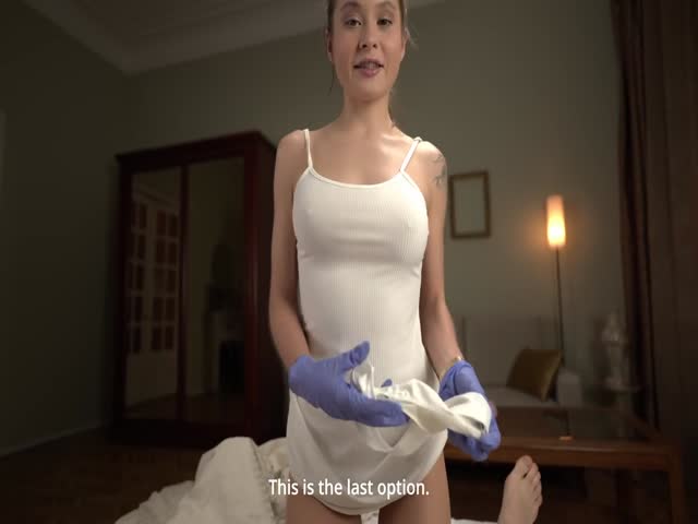 skye young ( skye wood ) - slim busty nurse rides a huge dick for first aid