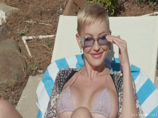 ariel demure, adira allure - trans pool girls - scene 1