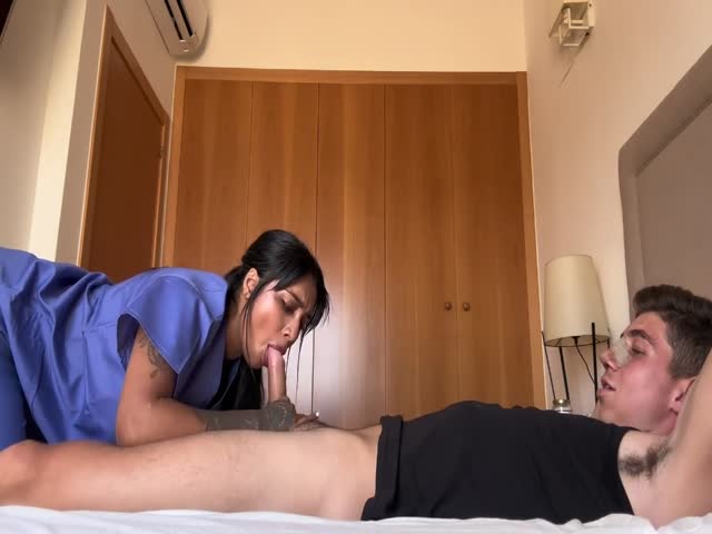 yasmina khan - big titty nurse lets her patient cum inside her in the hospital